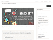 Tablet Screenshot of factsoninsurance.com